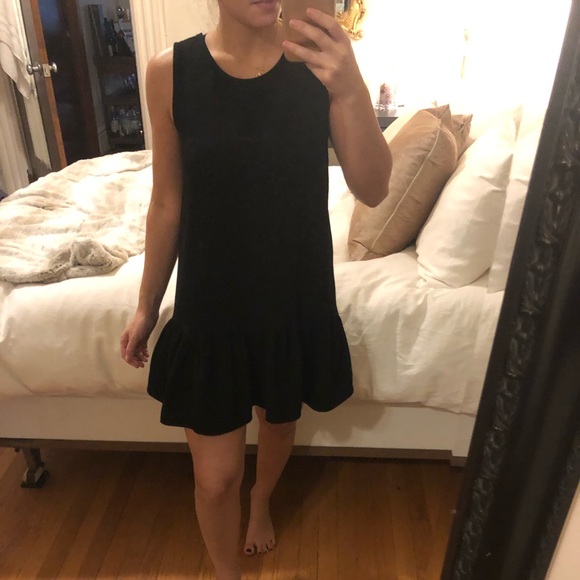 lulus black ruffle dress